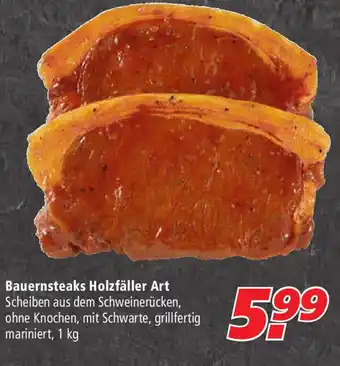 Marktkauf Bauernsteaks Holzfäller Art 1kg Angebot