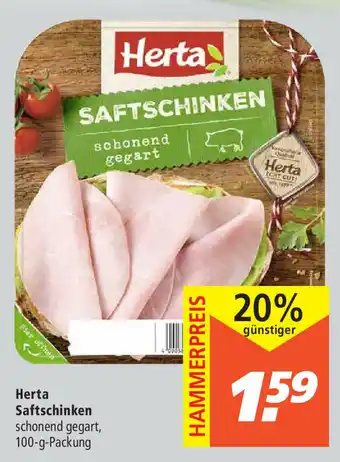 Marktkauf Herta Saftschinken 100g Angebot