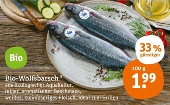 tegut Bio Wolfsbarsch 100g Angebot