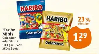 tegut Haribo Minis 250g Beutel Angebot