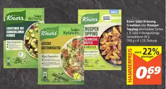 Marktkauf Knorr Salat Krönung Croutinos oder Knusper Topping 40g Angebot