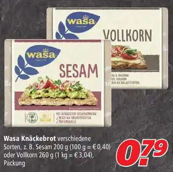 Marktkauf Wasa Knäckebrot 200g Angebot