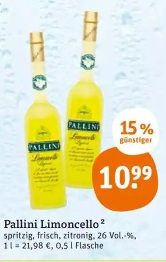 tegut Pallini Limoncello 0,5L Angebot