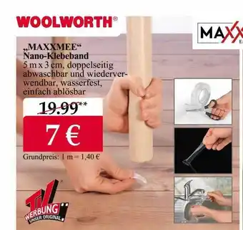 Woolworth „maxxmee“ nano-klebeband Angebot