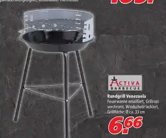 Marktkauf Activa Barbecue Rundgrill Venezuela Angebot