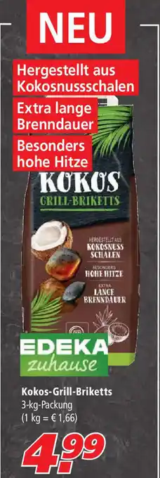 Marktkauf Edeka zuhause Kokos Grill Briketts 3kg Angebot