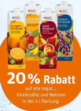 tegut Tegut Direktsäfte und Nektare 1L Angebot