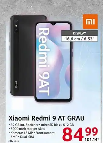 Selgros Xiaomi redmi 9 at grau Angebot