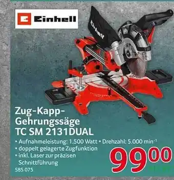 Selgros Einhell zug-kapp-gehrungssäge tc sm 2131 dual Angebot