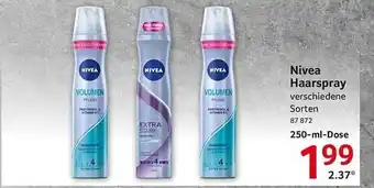 Selgros Nivea haarspray Angebot