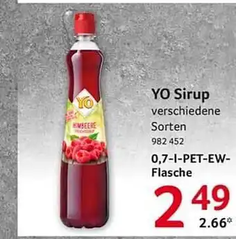 Selgros Yo sirup Angebot