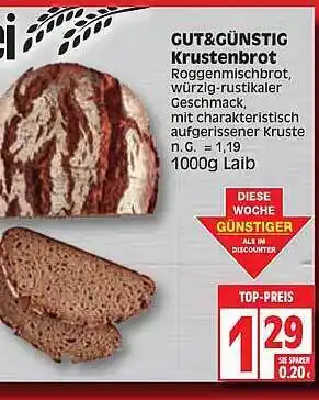 Edeka Gut & günstig krustenbrot Angebot