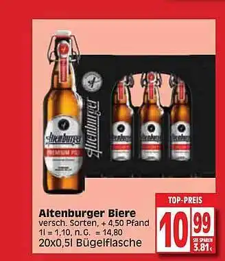 Edeka Altenburger biere Angebot