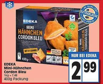 Edeka Edeka mini-hähnchen cordon bleu Angebot