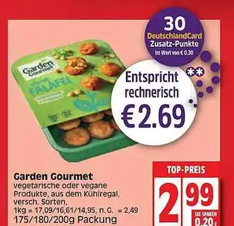 Edeka Garden gourmet Angebot