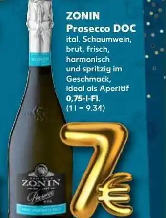 Kaufland Zonin prosecco doc Angebot