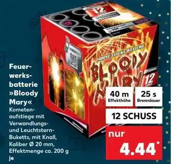 Kaufland Feuerwerksbatterie „bloody mary“ Angebot