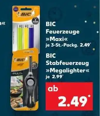 Kaufland Bic feuerzeuge „maxi“ Angebot