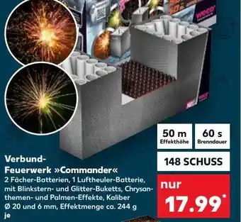 Kaufland Verbund-feuerwerk „commander“ Angebot