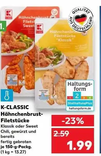 Kaufland K-classic hähnchenbrust-filetstücke Angebot