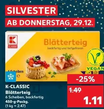 Kaufland K-classic blätterteig Angebot