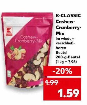 Kaufland K-classic cashew-cranberry-mix Angebot