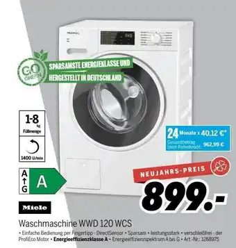 MEDIMAX Miele waschmaschine wwd120wcs Angebot