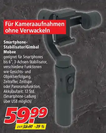 Marktkauf Smartphone Stabilisator/Gimbal Mobee Angebot