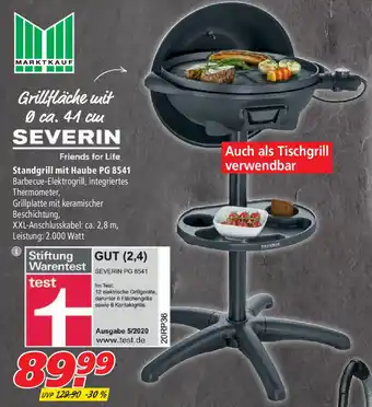 Marktkauf Severin Standgrill mit Haube PG 8541 Angebot