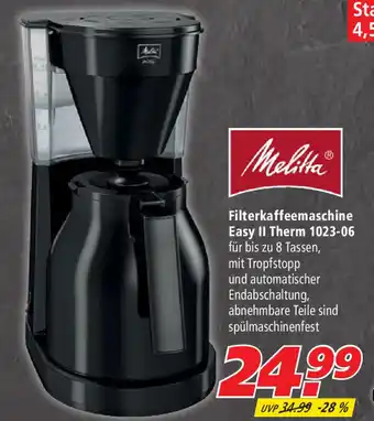 Marktkauf Melitta Filterkaffeemaschine Easy ll Therm 1023.06 Angebot