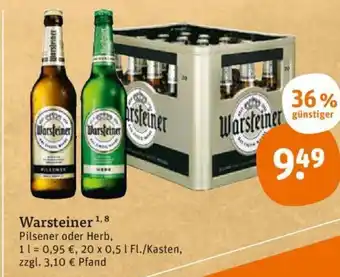 tegut Warsteiner  20x0,5L Angebot