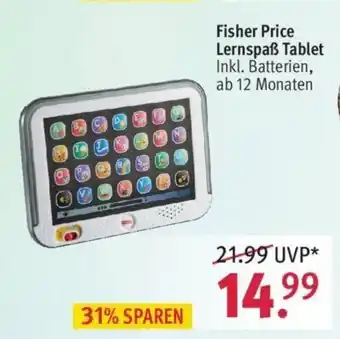 Rossmann Fisher Price Lernspaß Tablet Angebot