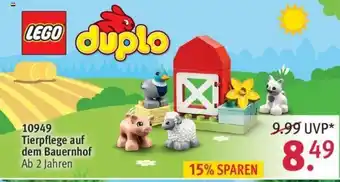 Rossmann Lego Duplo 10949 Tierpflege auf dem Bauernhof Angebot