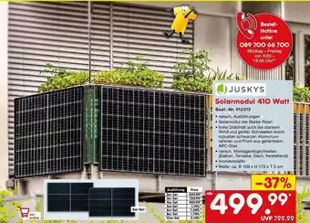 Netto Marken-Discount Juskys solarmodul 410 watt Angebot