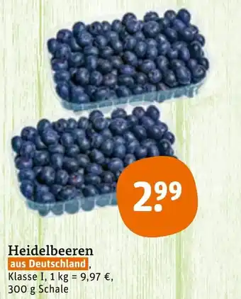 tegut Heidelbeeren 300g Angebot