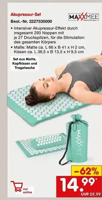 Netto Marken-Discount Maxxmee akupressur-set Angebot