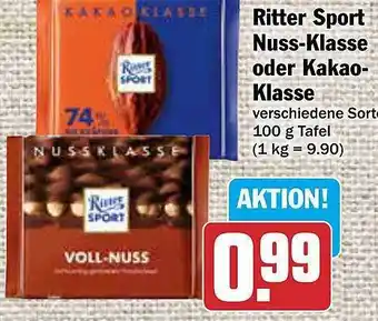 AEZ Ritter sport nuss-klass oder kakao-klasse Angebot