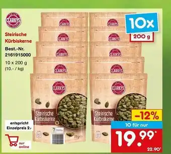 Netto Marken-Discount Clarkys steirische kürbiskerne Angebot