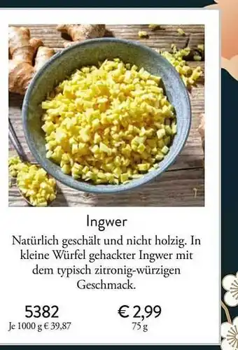 Eismann Ingwer Angebot