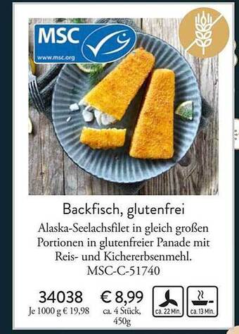 Eismann Backfisch, glutenfrei Angebot