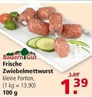 Multi Markt Bauern gut frische zwiebelmettwurst Angebot