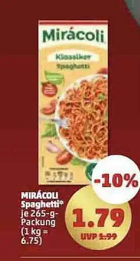 PENNY Mirácoli spaghetti Angebot