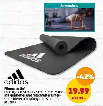 PENNY Adidas fitnessmatte Angebot