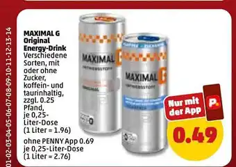 PENNY Maximal g original energy-drink Angebot