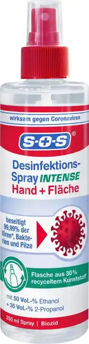 dm drogerie Sos desinfektionsspray intense Angebot