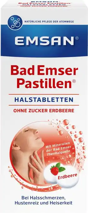 dm drogerie Emsan pastillen halstabletten mit erdbeergeschmack Angebot