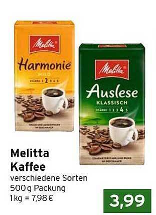 Melitta kaffee Angebot bei CAP Markt