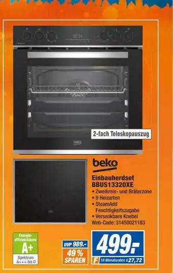 expert Octomedia Beko einbauherdset bbus13320xe Angebot