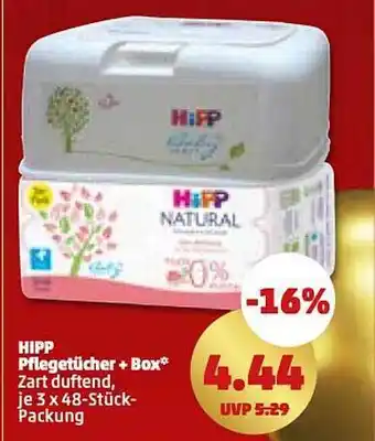 PENNY Hipp pflegetücher + box Angebot