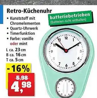 Thomas Philipps Retro-küchenuhr Angebot